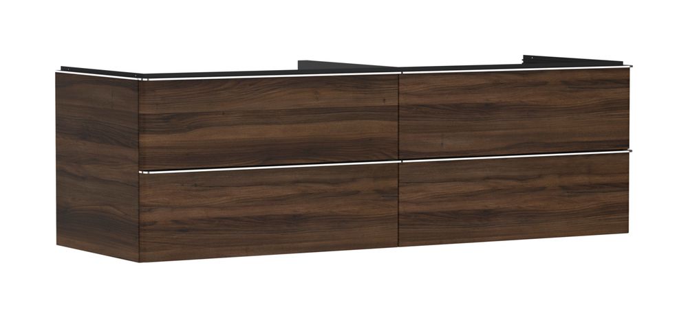 https://raleo.de:443/files/img/11eeea3b9787980092906bba4399b90c/size_l/Hansgrohe-HG-Xelu-Q-Waschtischunterschrank-Nussbaum-Dunkel-1560-550-mit-4-Schubkaesten-fuer-Konsolen-mit-Aufsatzwaschtisch-Chrom-54093000 gallery number 1